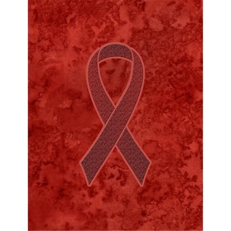 PATIOPLUS Burgundy Ribbon for Multiple Myeloma Cancer Awareness Garden Flag Size - 11 x 15 In. PA254507
